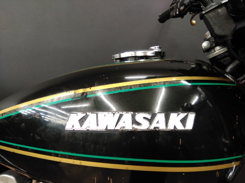カワサキ KZ900A4  75年6月製造 純正ダイヤダークグリーン 5