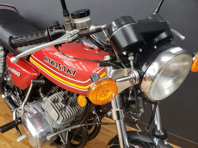 カワサキ KH250 爆竹タイプ3本チャンバー キャンディーレッドNEWペイント 12