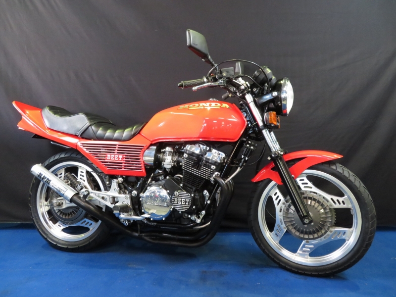 絶版車 旧車 バイク ウエマツ UEMATSU - CBX400F 国内 BEET仕様 人気の赤ソリ 旧マーシャル | ホンダ CBX400Fシリーズ