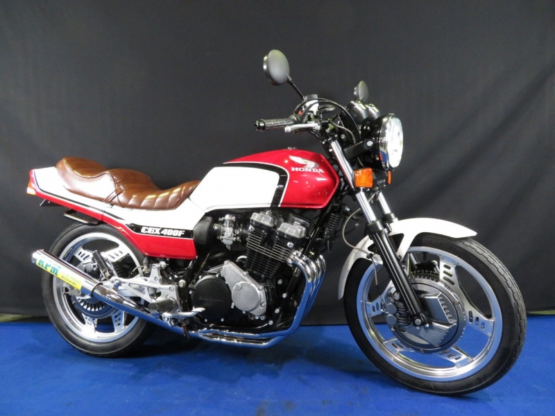 ホンダ CBX550F RPM管新品 茶タックロール 1