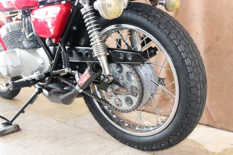 カワサキ 350SS初期 東京本社 爆竹タイプ3本チャンバー  17