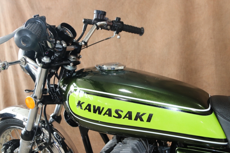 カワサキ 500SS(H1D) 東京本社 オリジナルペイントCANDY GREEN 14