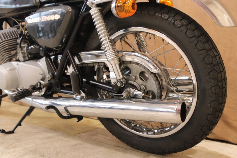 カワサキ 500SS(H1-KA) 希少なオリジナルPEACOCK GRAY 18
