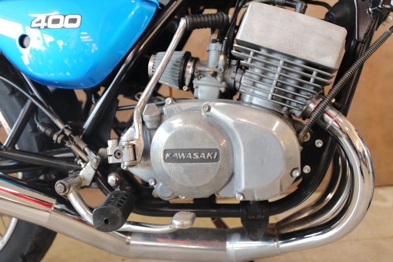 カワサキ 400SS 東京本社 青刀 集合チャンバー 6