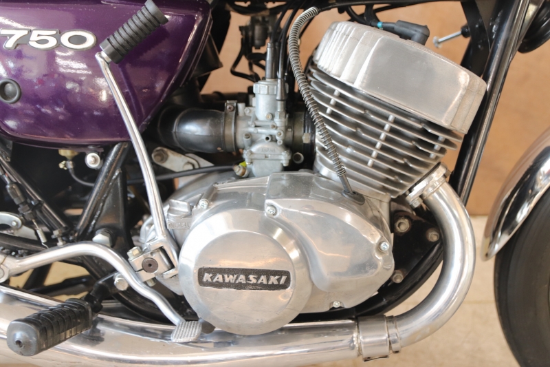 カワサキ 750SS(H2C) 東京本社 オリジナルペイントの紫刀 7