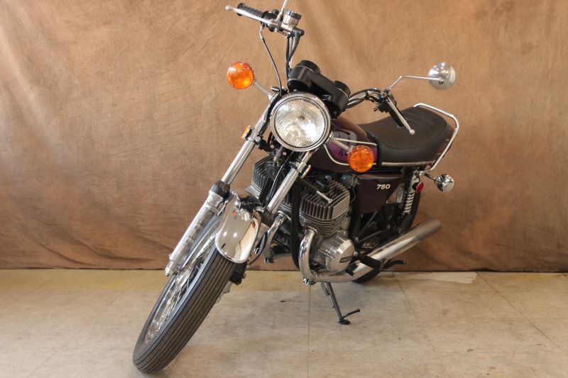 カワサキ 750SS(H2C) 東京本社 オリジナルペイントの紫刀 11