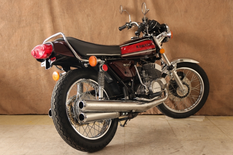 カワサキ 500SS(H1E) 純正キャンディーレッド 19