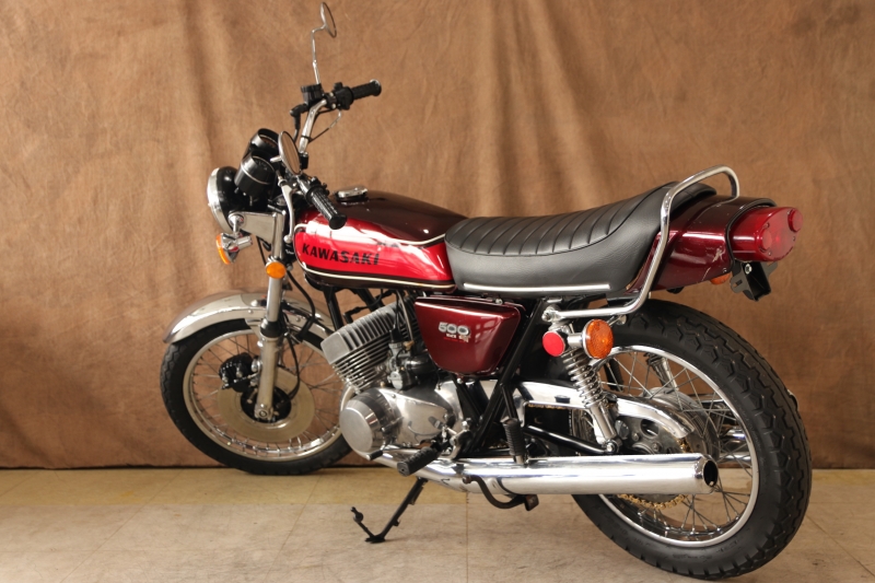 カワサキ 500SS(H1E) 純正キャンディーレッド 18