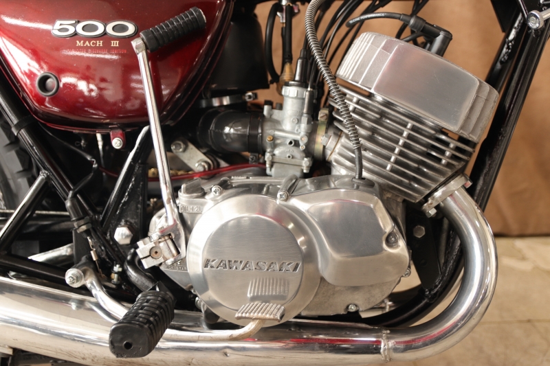 カワサキ 500SS(H1E) 純正キャンディーレッド 6
