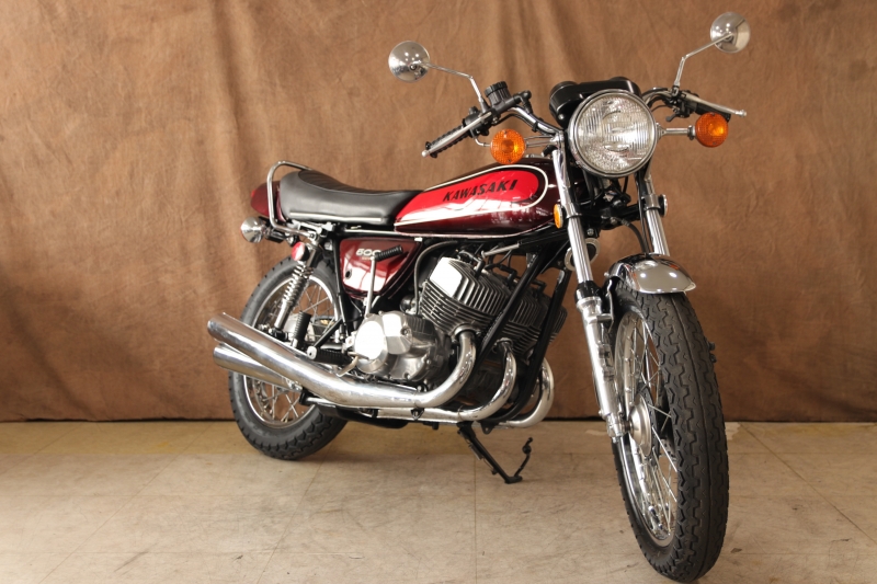 カワサキ 500SS(H1E) 純正キャンディーレッド 9