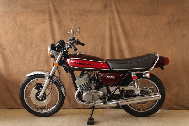 カワサキ 500SS(H1E) 純正キャンディーレッド 11