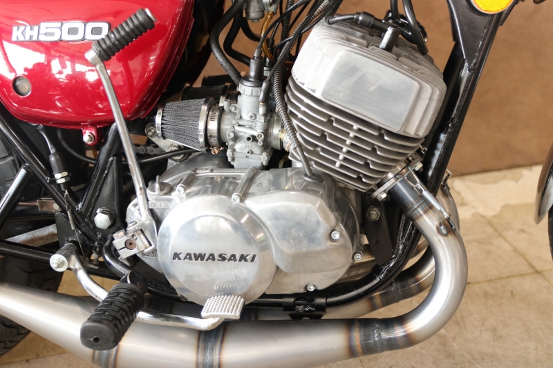 カワサキ KH500(A7) 76年式(75年6月製造) 3本チャンバー 6