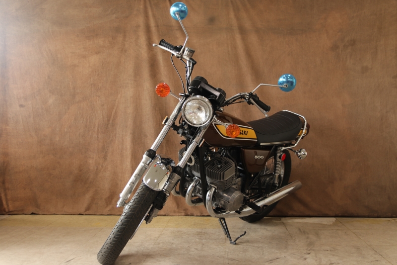 カワサキ 500SS(H1F) 75年式(74年7月製造)のCANDY BROWN 10
