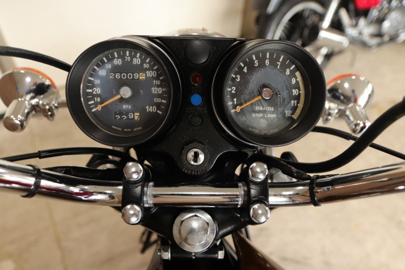 カワサキ 500SS(H1F) 75年式(74年7月製造)のCANDY BROWN 8