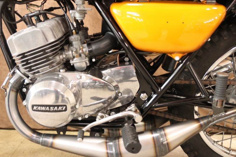 カワサキ 350SS レーシングチャンバーのC.GOLD 16