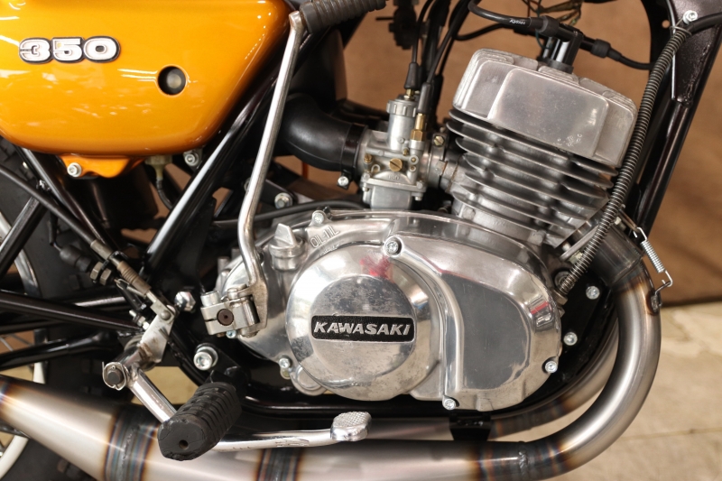 カワサキ 350SS レーシングチャンバーのC.GOLD 6
