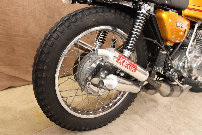 カワサキ 350SS レーシングチャンバーのC.GOLD 8
