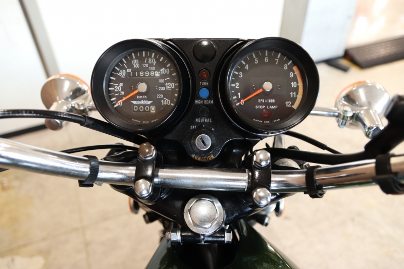 カワサキ 500SS(H1E) 弾丸ラインのCANDY GREEN 8
