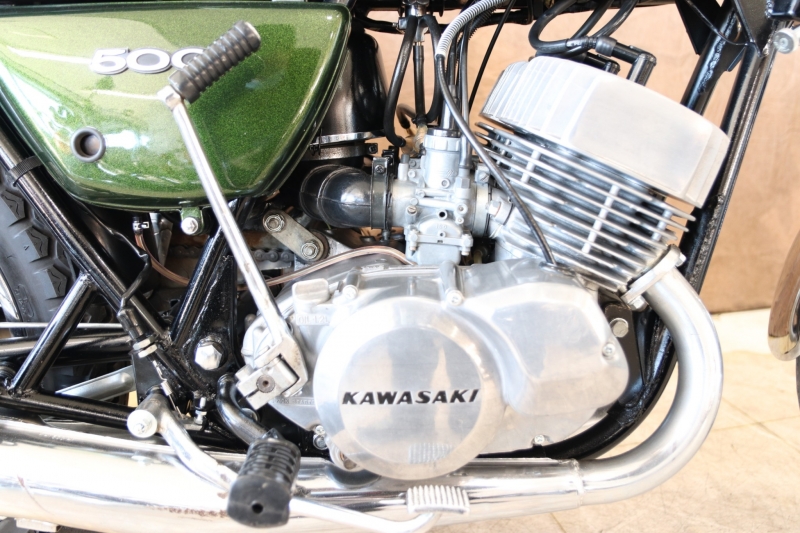カワサキ 500SS(H1E) 弾丸ラインのCANDY GREEN 6