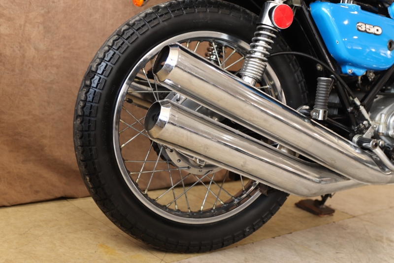 カワサキ 350SS 73年式 BLUE MACH コンテナ入荷映像あり! 7