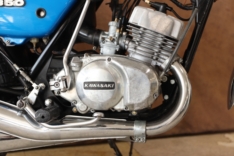 カワサキ 350SS 73年式 BLUE MACH コンテナ入荷映像あり! 6