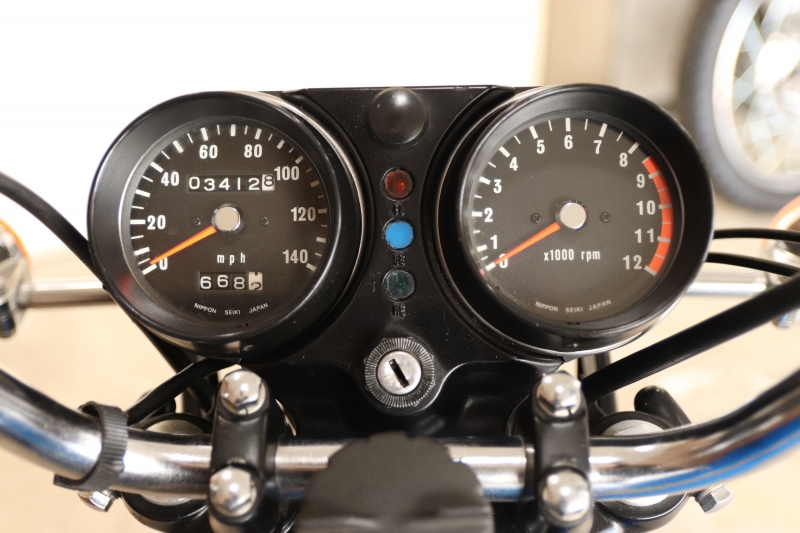 カワサキ 350SS 73年式 BLUE MACH コンテナ入荷映像あり! 8