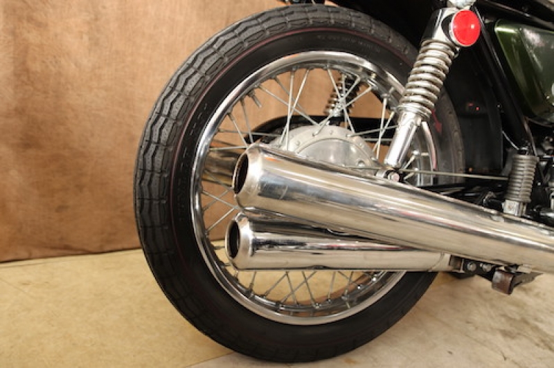 カワサキ 500SS(H1D) オリジナルペイントCANDY GREEN 7