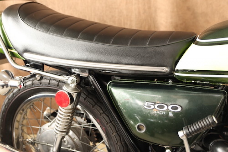 カワサキ 500SS(H1D) オリジナルペイントCANDY GREEN 4