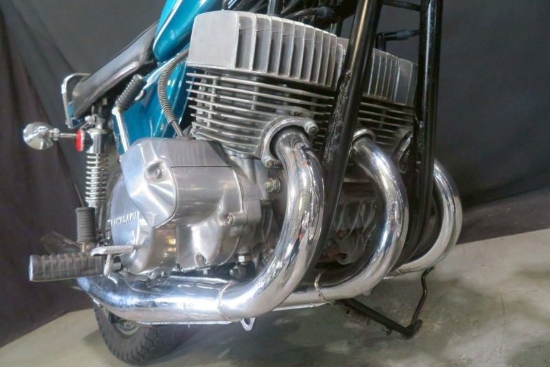 カワサキ 500SS(H1F)NEW PAINT 当時物マフラー 6