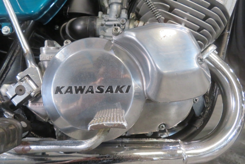 カワサキ 500SS(H1F)NEW PAINT 当時物マフラー 8