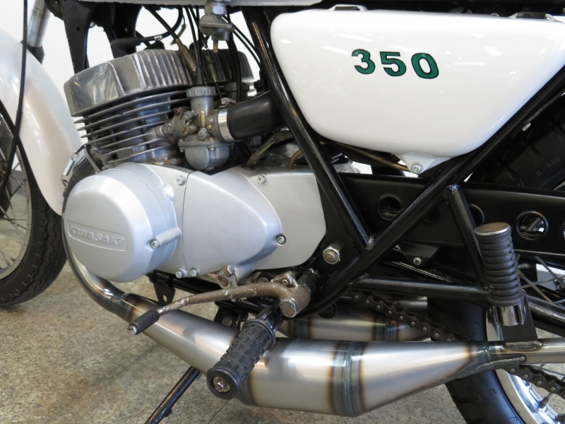 カワサキ 350SS 初期 白虹 ハネテール K2tecチャンバー 18