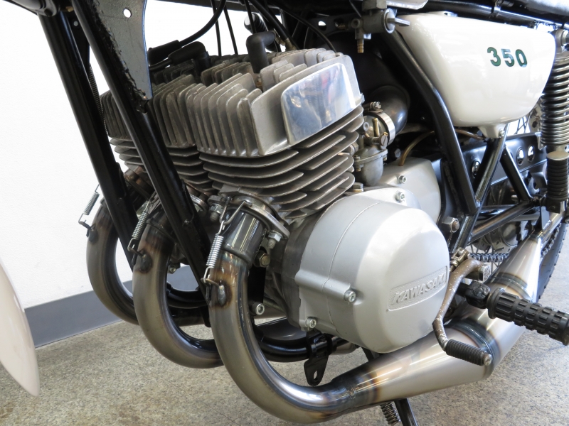 カワサキ 350SS 初期 白虹 ハネテール K2tecチャンバー 17