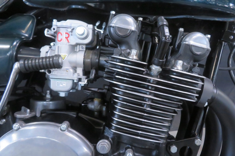 カワサキ 750RS 青玉オリジナルペイント CRキャブ ZUオリジナル集合管 7