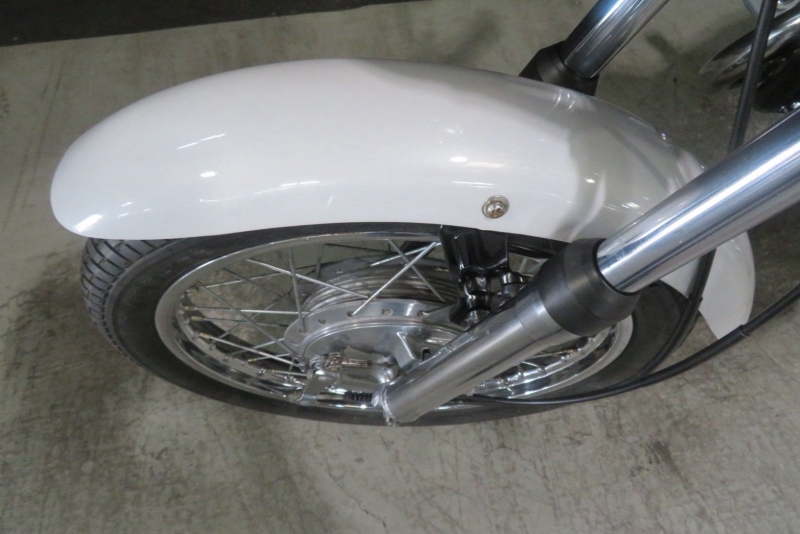 カワサキ 350SS(S2)白虹カラー 純正3本出しマフラー 16