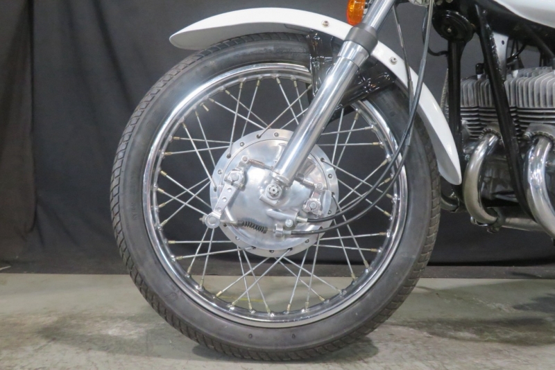 カワサキ 350SS(S2)白虹カラー 純正3本出しマフラー 17
