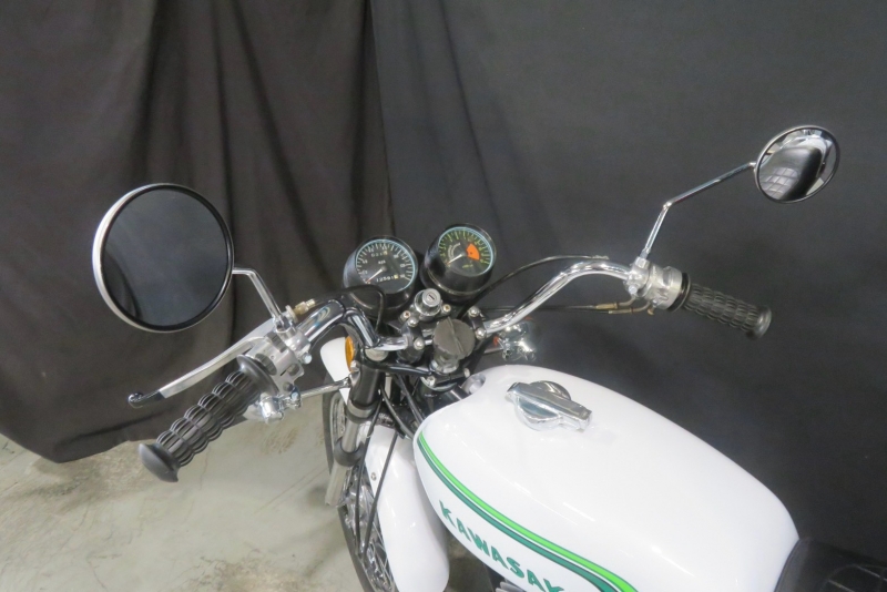 カワサキ 350SS(S2)白虹カラー 純正3本出しマフラー 27