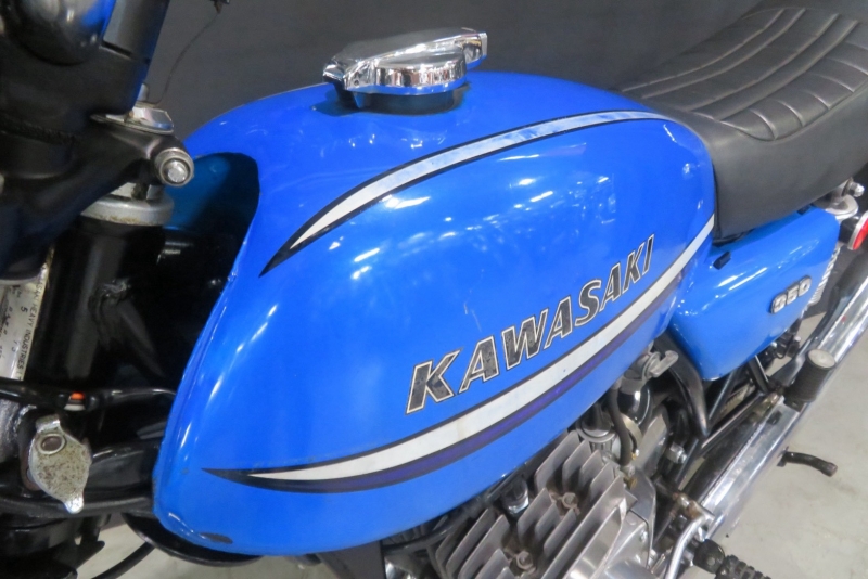 カワサキ 350SS中期 フルノーマル車 ’73CANDY BLUE 18