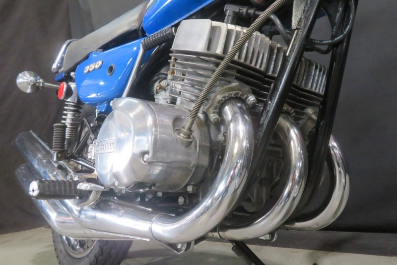 カワサキ 350SS中期 フルノーマル車 ’73CANDY BLUE 6