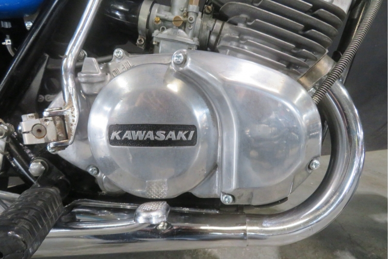 カワサキ 350SS中期 フルノーマル車 ’73CANDY BLUE 8