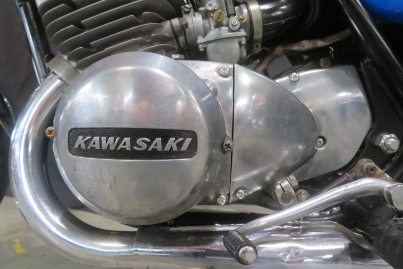 カワサキ 350SS中期 フルノーマル車 ’73CANDY BLUE 21