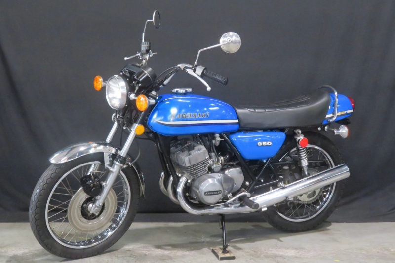 カワサキ 350SS中期 フルノーマル車 ’73CANDY BLUE 14