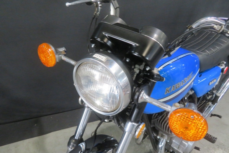 カワサキ 350SS中期 フルノーマル車 ’73CANDY BLUE 15