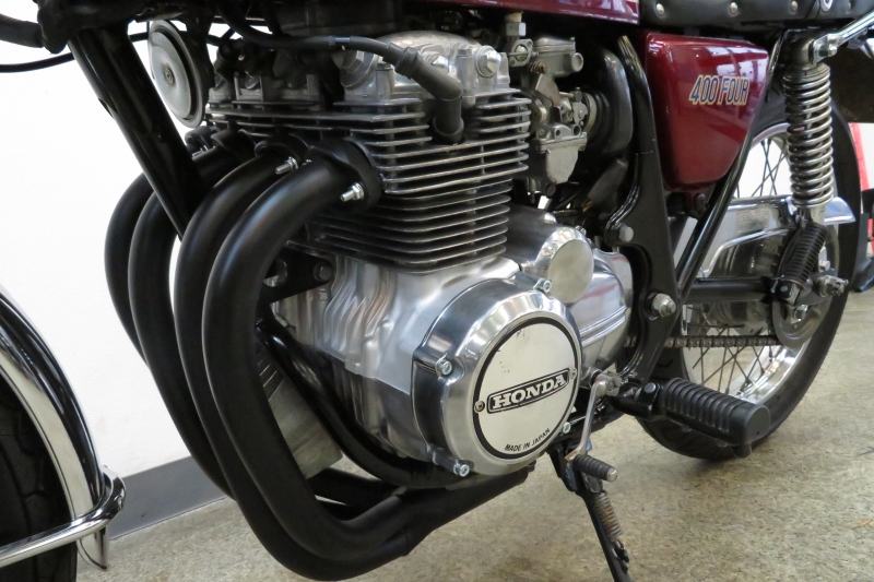 ホンダ CB400Four オリジナルワインレッド外装 GOLD77ライン 17