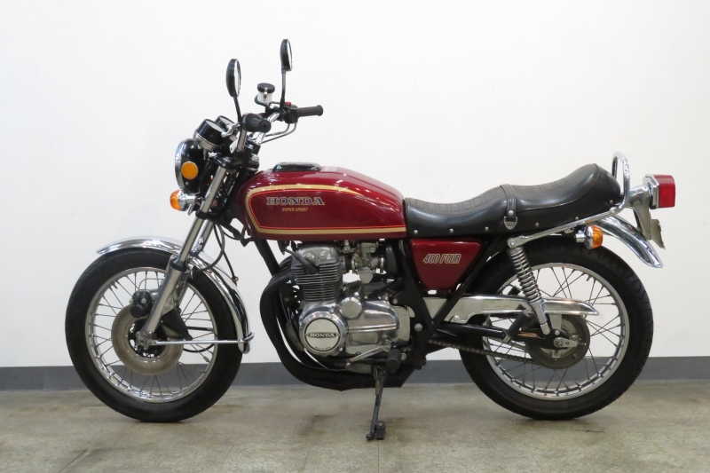 ホンダ CB400Four オリジナルワインレッド外装 GOLD77ライン 11
